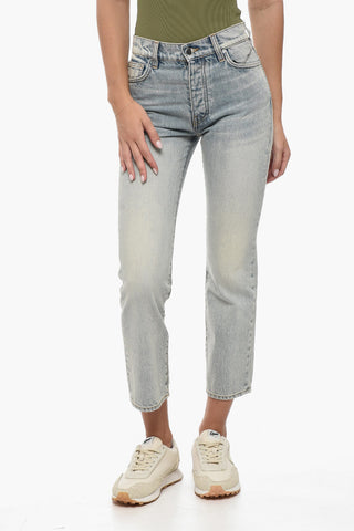 Straight Leg Jeans with Belt Loops 18cm