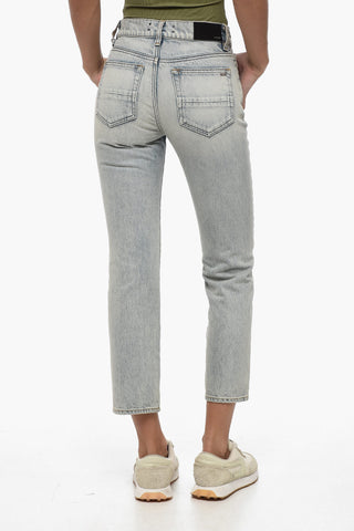 Straight Leg Jeans with Belt Loops 18cm