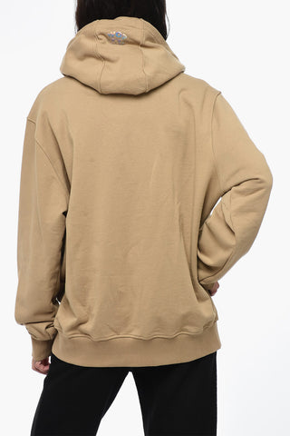 Brushed Cotton UNISEX Hoodie with Contrasting Details