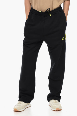 Brushed Cotton UNISEX Joggers with Contrasting Logo