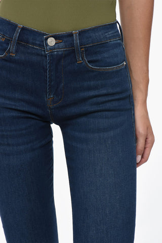 Jeans a Gamba Dritta e Vita Alta 17,5cm