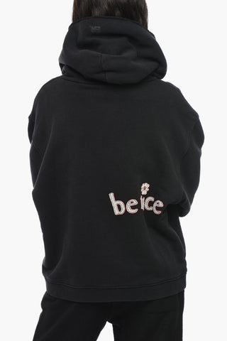 Cotton Hoodie with Embroidery