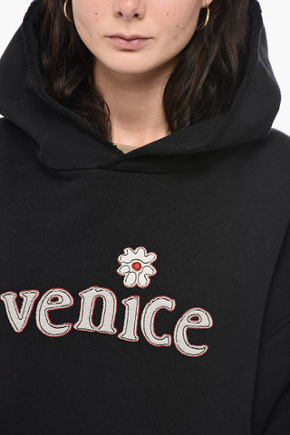 Cotton Hoodie with Embroidery