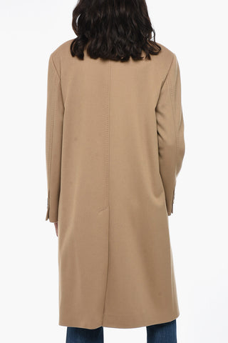 Single Breasted Coat With Flap Pockets