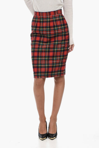 Tartan-Rock aus Wollmischung