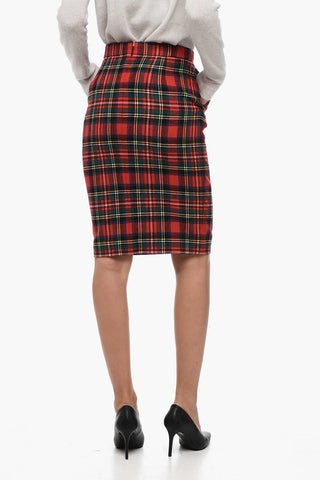 Tartan-Rock aus Wollmischung