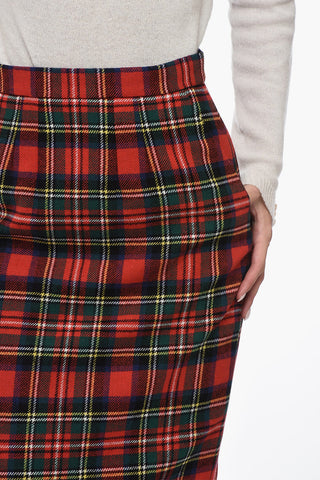 Tartan-Rock aus Wollmischung