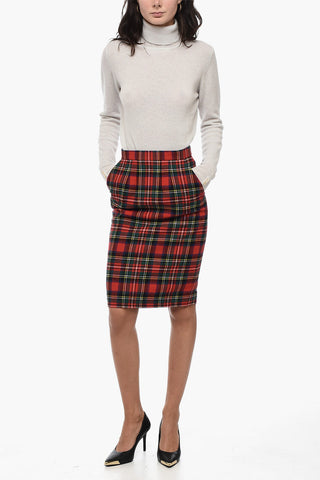 Tartan-Rock aus Wollmischung