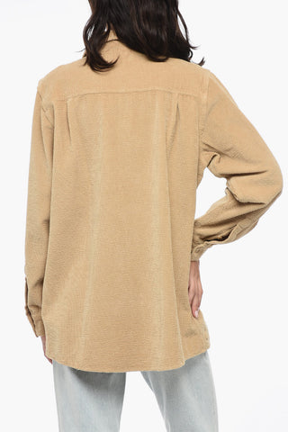 Ribbed Cotton UNISEX Shirt with Breast Pocket