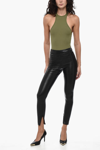Vegan Leather Skinny Pants