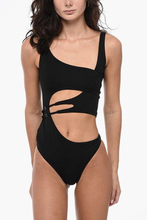 One-Piece Swimsuit with Cut-Out