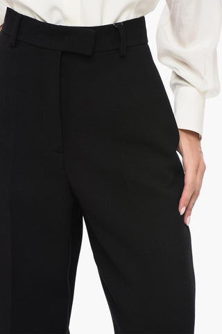 Virgin Wool Blend Straight Fit Pants