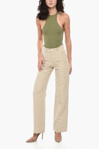 Linen-Cotton Blend Trousers