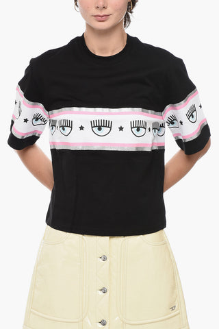 Oversized T-Shirt with Maxi Logo Band