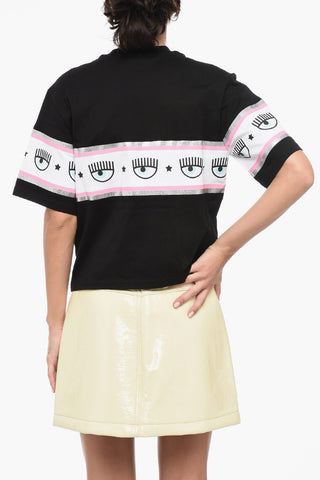 Oversized T-Shirt with Maxi Logo Band