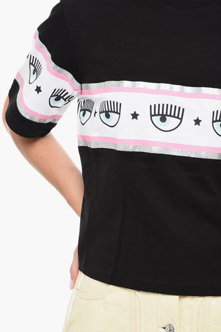 Oversized T-Shirt with Maxi Logo Band