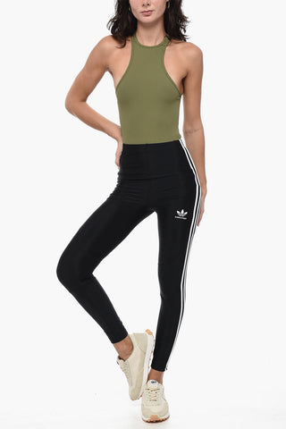 ADIDAS Leggings Piping in Tessuto Stretch con Tasca Posteriore