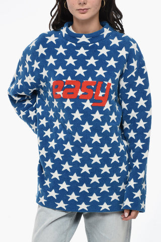Terry-Cotton Crewneck UNISEX with All-Over Stars