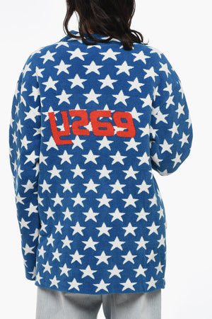 Maglia Gircollo UNISEX In Cotone Spugnato con Stelle All Over