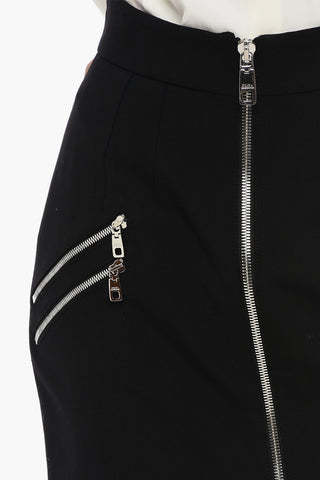 Multipocketed Miniskirt with Front Full Zip
