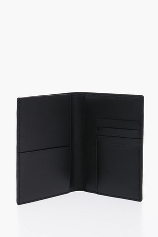 Leather FAIR-ISLE THUNDERBOLT Passport Holder