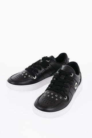 Sneakers BRONSKI in Pelle con Piercing e Dettagli Laser Cut