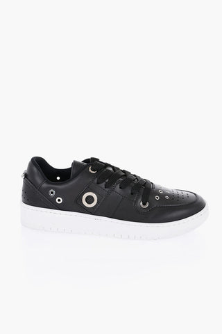 Sneakers BRONSKI in Pelle con Piercing e Dettagli Laser Cut