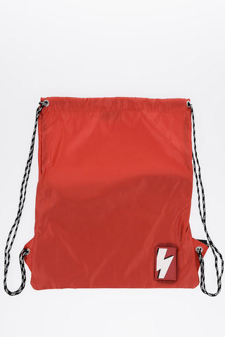 Sacca in Nylon a Tinta Unita con Monogram