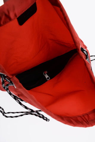 Sacca in Nylon a Tinta Unita con Monogram