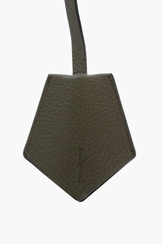 Textured Leather Clochette Keyrings