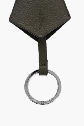 Textured Leather Clochette Keyrings