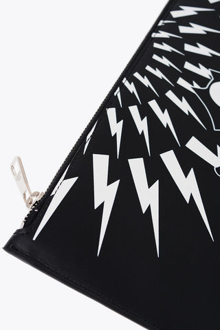 FELIX THE CAT' Leather Pouch With Contrast Print