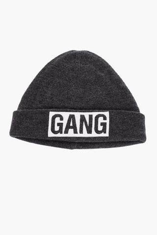 Solid Color GANG Beanie with Contrasting Detail