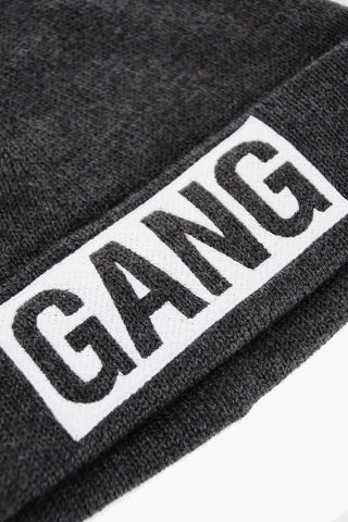 Solid Color GANG Beanie with Contrasting Detail