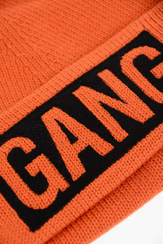 Wool Blend GANG Beanie with Embridery
