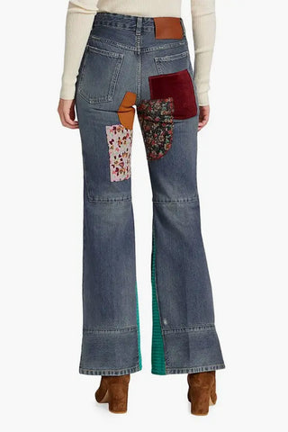 Bootcut-Jeans HEAVY Patchwork 30cm