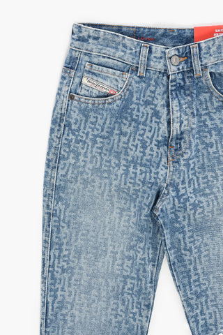 RED TAG High Waisted Slim Fit 1994 Jeans with All-Over Logo 14cm L.32