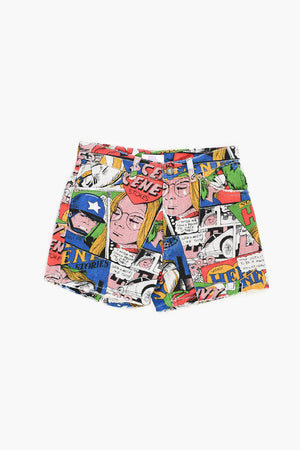 Bedruckte Denim-Shorts