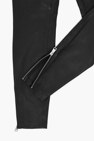 Leggings in Pelle CORA con Zip Alla Caviglia