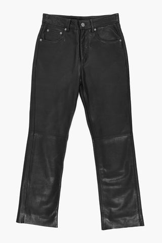 Pantaloni Cropped Fit DERYN in Pelle