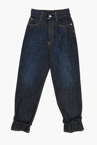 Jeans Palazzo LADA Con Lacci alla Caviglia e Cintura 21cm