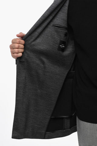 Blazer Doppiopetto In Misto Lana 