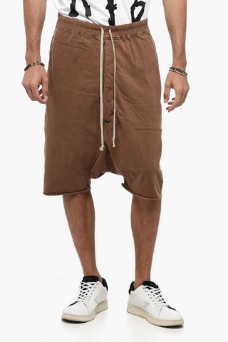 DRKSHDW Jersey Sweatshorts with Raw-cut Hem