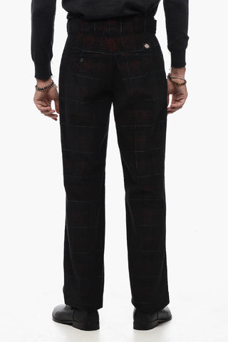 Pantaloni ALMA In Corduroy a Quadri