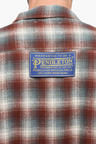 Camicia In Lana Con Frantasia A Quadri