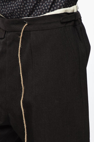 MM0 Pantaloni 3 Tasche Oversized Fit in Lana