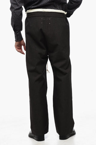 MM0 Pantaloni 3 Tasche Oversized Fit in Lana