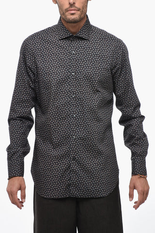 CULTO Patterned Poplin Cotton Shirt