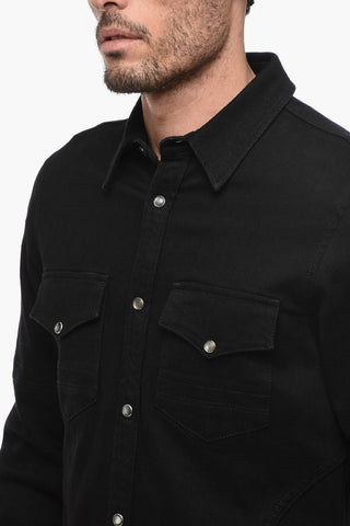 Denim Shirt With Breast Pockets