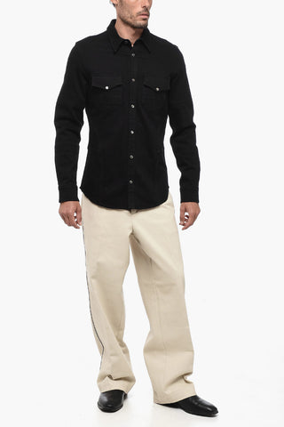 Denim Shirt With Breast Pockets